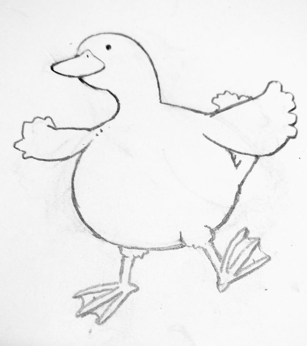 北沢龍平の記憶力を試す
【お手本なしで描いたアヒル】

そこはかとないアヒルじゃない感 