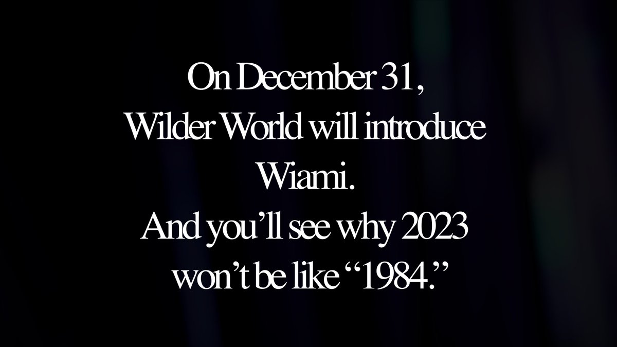 Wilder World tweet media