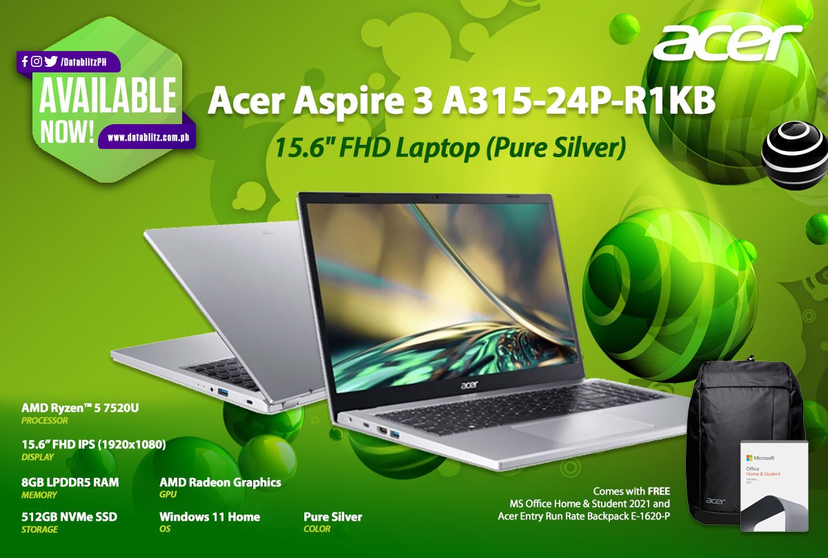 DataBlitz on Twitter "BE MORE PRODUCTIVE. Acer Aspire 3 A31524PR1KB