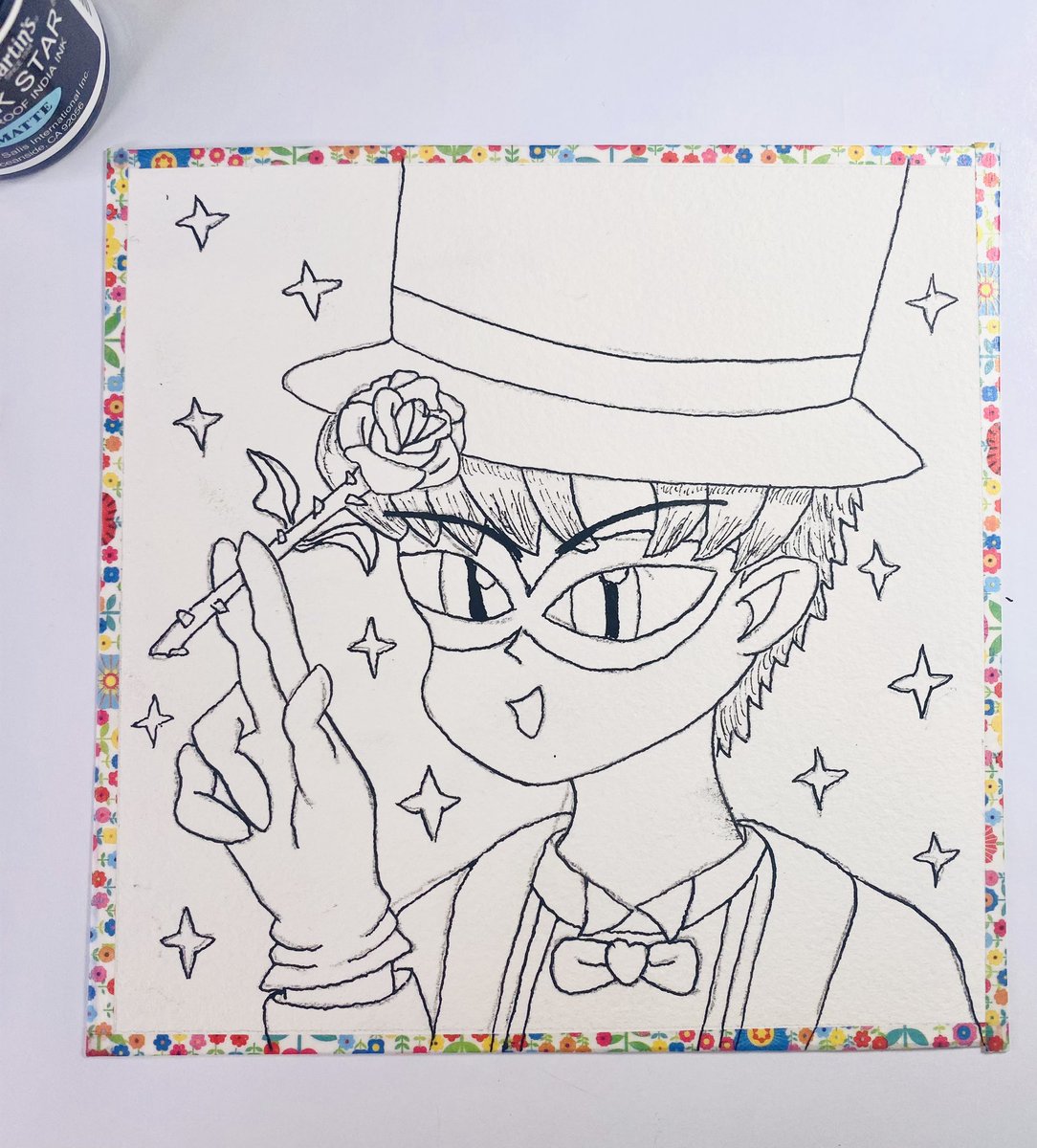 moonpuffstudios's tweet photo. Tuxedo Mask 🌹 inked 🖋️ #SailorMoon #sailormoon25thanniversary #SailorMoonEternal #sailormoonredraw #animenft #sailormoonnft #tuxedomask #animecrush #AnimeArt #kawaii #AnimeArt #NFTCollections #NFTProjects #workinprogress https://t.co/eaZ1yl3MGq