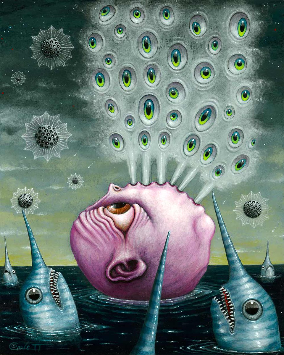 Here's another recent painting - a little different than my usual style - 8 x 10" Acrylic - 12/2022 - Title: 'Expectorations'