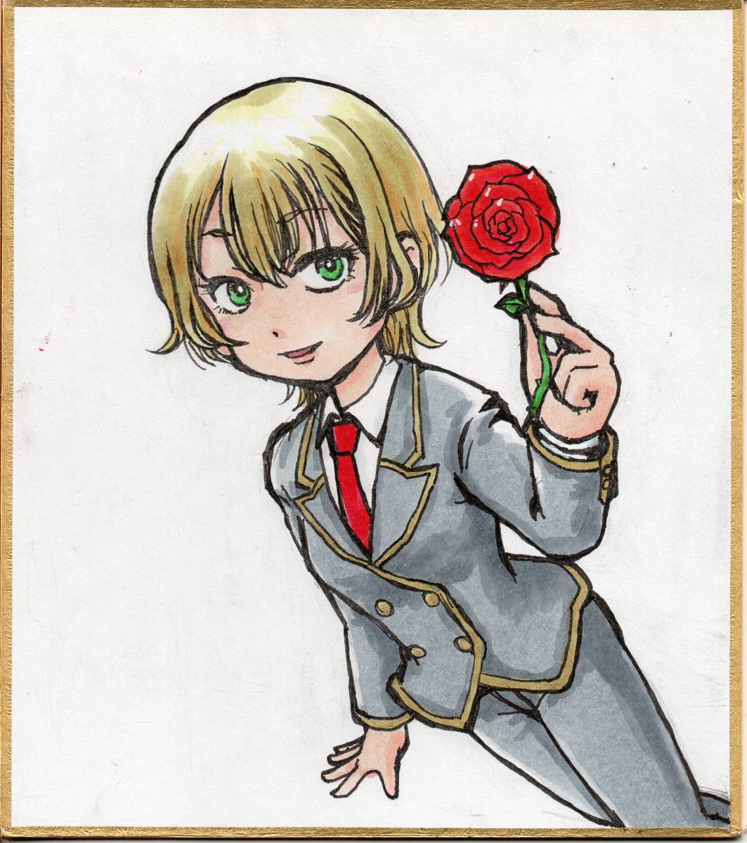「#属性キャラ錬成⑨北大路月季花(きたおおじつきか)【お題属性】・女子高の王子・ク」|くれじじ@5/5コミティアのイラスト