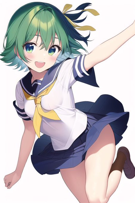 あすか120パーセントの本田飛鳥を作ろうとしたんだけど、名前とタイトル入れても全然似ない
あんなに少ないディテールでも出ないんだなあ 
頭のリボンもちゃんと出ない
というか試験管を持ってるはずなんだけどそれは何?
#AIイラスト 