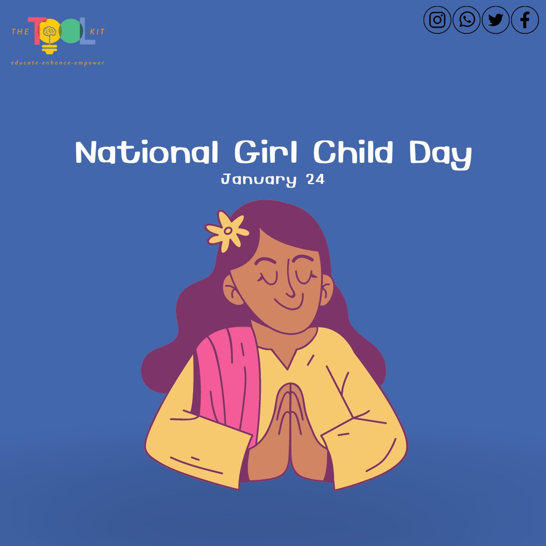 thetoolkit_in's tweet photo. Greetings on the #National #Girl #Child #Day and #International #Day of #Education. 
.
.
.
Connect: info@thetoolkit.in

#ToolKit #corporatetraining #softskillstrainer #communicationskills #publicspeaking #motivation #training #coaching #softskillstraining #lifeskills https://t.co/peNh6TPBu2