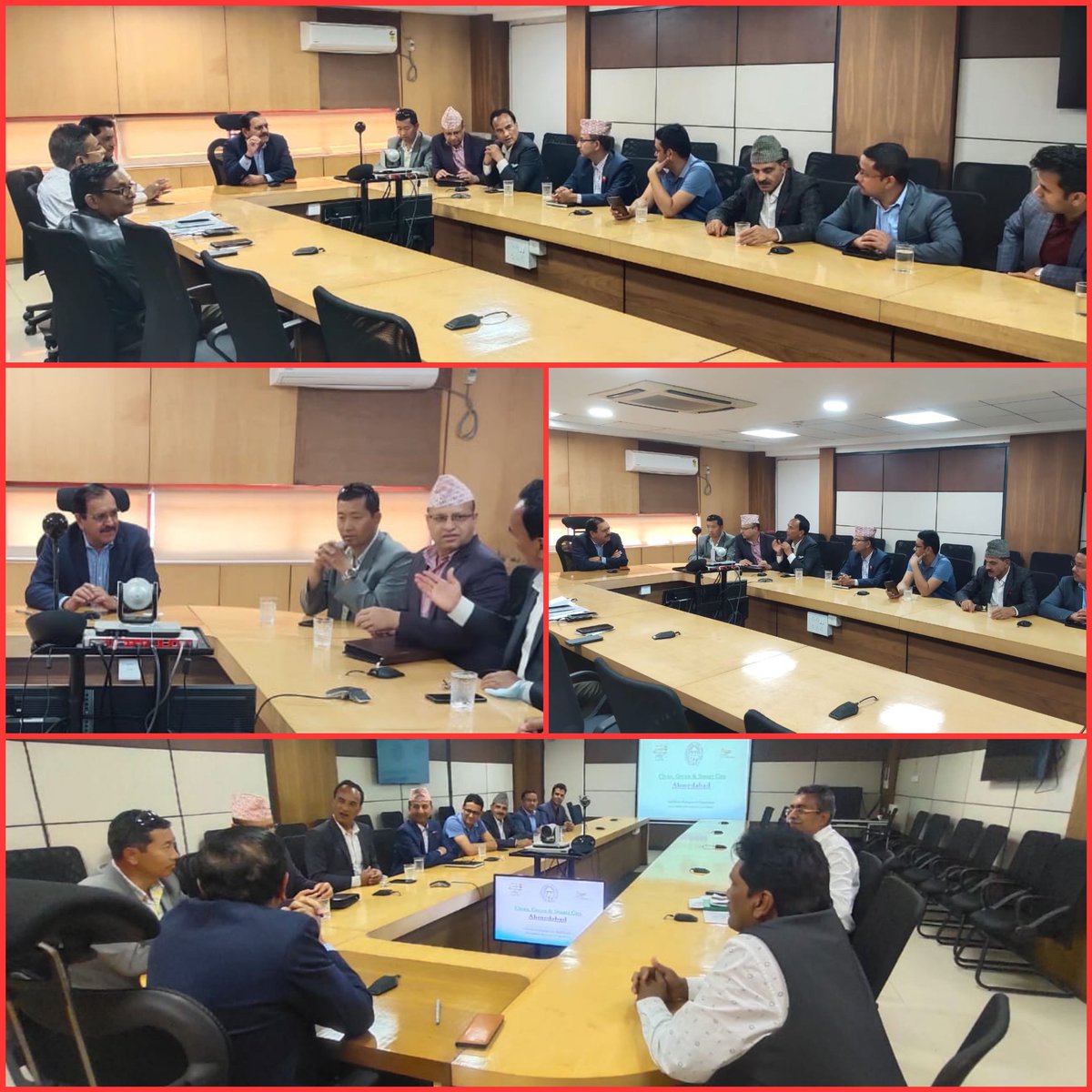 CKharsan's tweet photo. मिनिस्ट्री ऑफ फेडरल अफेयर्स एंड जनरल एडमिनिस्ट्रेशन, नेपाल के सचिवालय स्तर के अधिकारियोंका एक प्रतिनिधिमंडल के साथ बैठक की और सॉलि़ड वेस्ट मैनेजमेंट विभाग के बायोमाइनिंग और अन्य प्रोजेक्ट्स का प्रेजेंटेशन किया। #Nepal  @MofaNepal  @AmdavadAMC @InfoGujarat @HiteshBarotBJP @CMOGuj https://t.co/mlIoFZX9Du