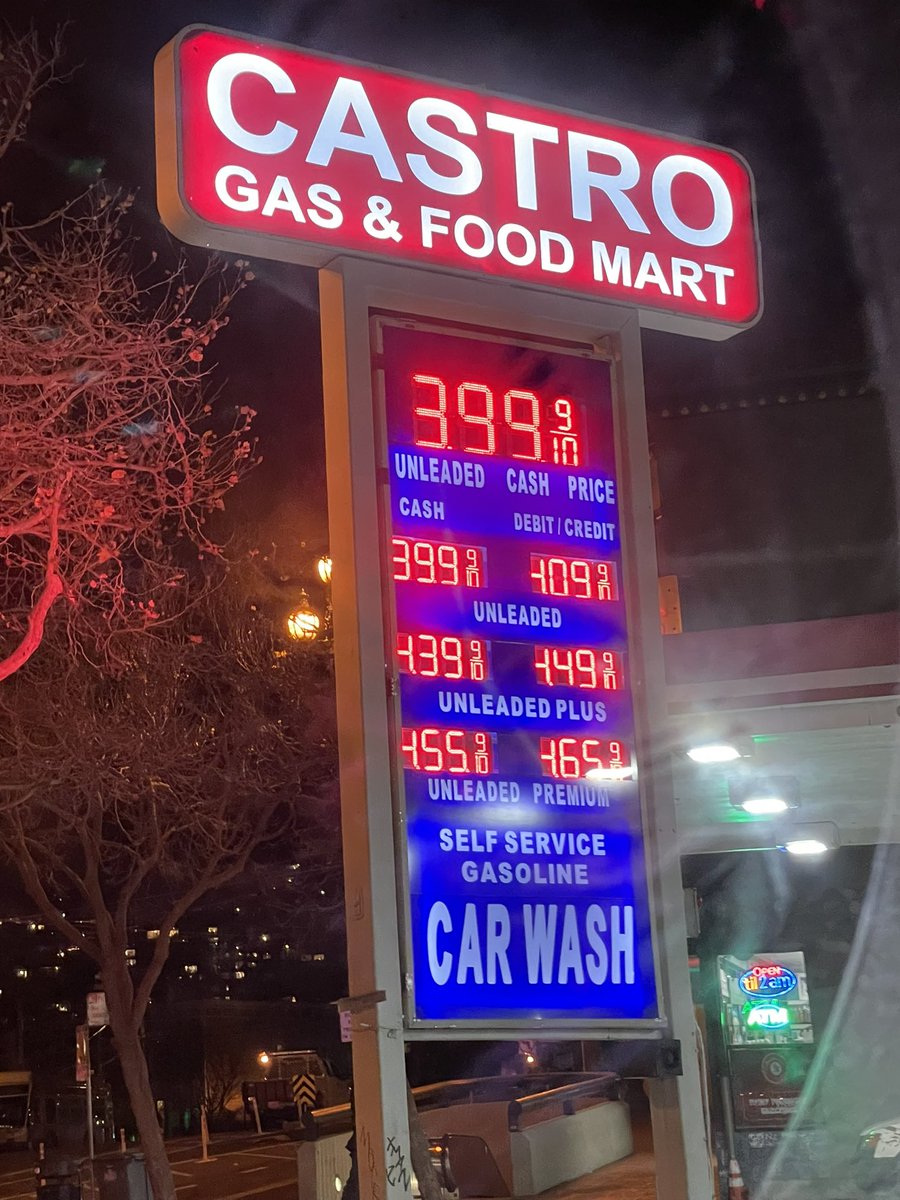 Do my eyes deceive me? Sub $4 gas in San Francisco?