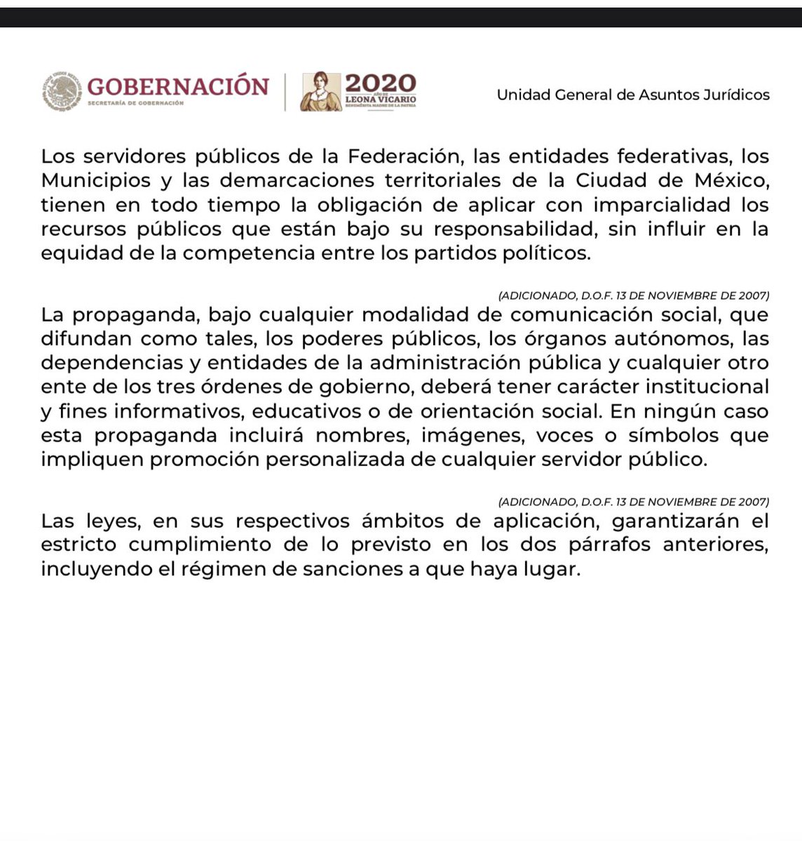 #EsClaudia artículo 134 de la constitución