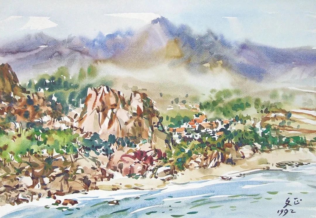 Winnie1106_W's tweet photo. My hometown in the water color, is it beautiful? ! https://t.co/Hs5RWHTWL7