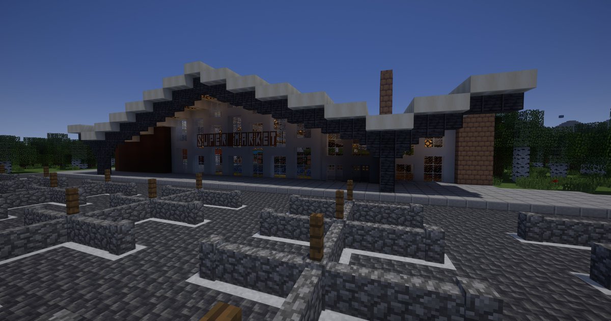 Maxtom__'s tweet photo. Nearly finished with a supermarket, trying to capture @Wegmans mid-century Fairport Road location. Fun build! https://t.co/gEQXkSR6jE