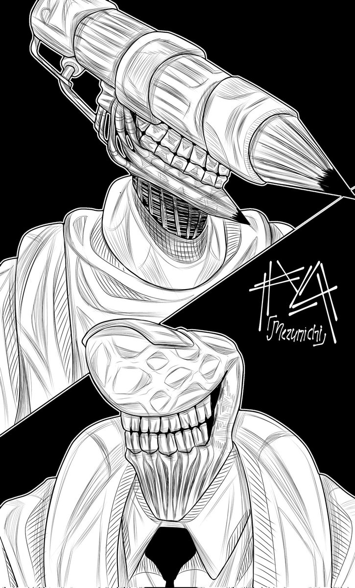 _MEZUNICHI_'s tweet photo. DRAW MY PENCIL 2B &amp; MY THUMB
#artwork #drawing #thumb #pencil_2B #chainsawman #digitalart https://t.co/yzSy9qZJEw