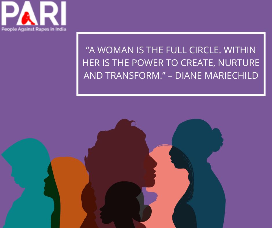 “A woman is the full circle. Within her is the power to create, nurture and transform.” – Diane Mariechild 

#MotivationalQuotes 
#pariforindia #womenempowerment #humanity #SafetyFirst