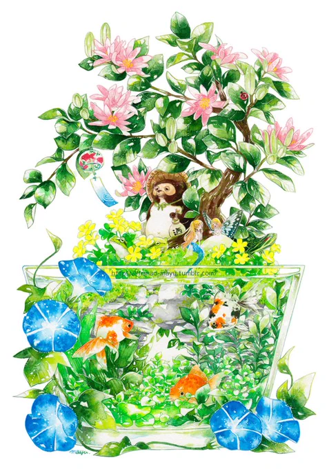 #2022年自分が選ぶ今年の4枚#2022年年末に今年まだ出会ってない作品に出会うタグ血涙流して選びました。他のも全部お気に入りです。アクリル大好き!でも透明水彩も好きよ…来年もそれぞれ使い分けながら沢山描きます#nanao_mayu #アクリル 