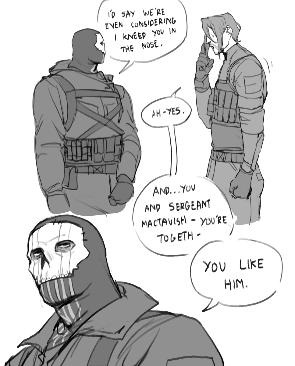 bluegiragi's tweet photo. ghost tells konig to grow a pair (feat. my konig facecanon) (1/2)

#simonghostriley #CoDMW2 #Konig https://t.co/UBEA3PbP3n