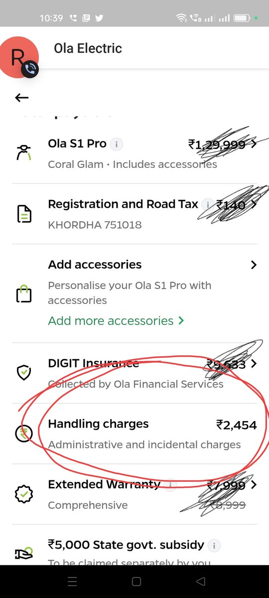 Bulbul1612's tweet photo. #Why do customers pay you the #Handlingcharges,as it's your product & we purchase from you with full payment,you should give it free delivery,@Flipkart @amazonIN giving their product free delivery above 499 ..@bhash @OlaScooter https://t.co/zhLOY2bw8E