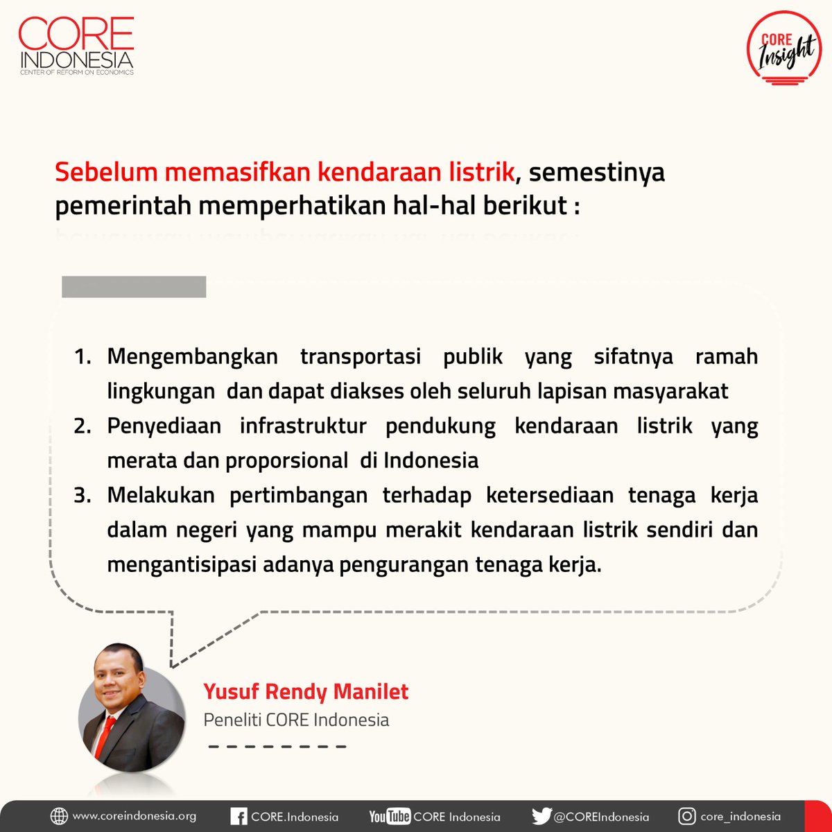 COREIndonesia's tweet photo. Kira-kira apakah kebijakan memberikan subsidi tersebut sudah tepat dgn kondisi saat ini?

Simak ulasan singkatnya dalam #COREinsight kali ini.

#KendaraanListrik #Emisi #batubara #COREIndonesia #COREinsight https://t.co/dOEQPMsFnF
