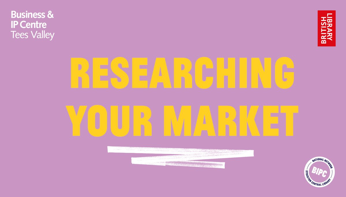 Want to find out more about how to expand into new markets or research new product ideas?

Come to the <a href="/BIPCTeesValley/">Business & IP Centre Tees Valley</a> to find out more. Visit bipcteesvalley.co.uk today.

#BusinessSupport