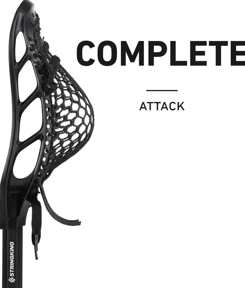String King Complete Attack Lacrosse Stick with Head and Shaft (Assorted...