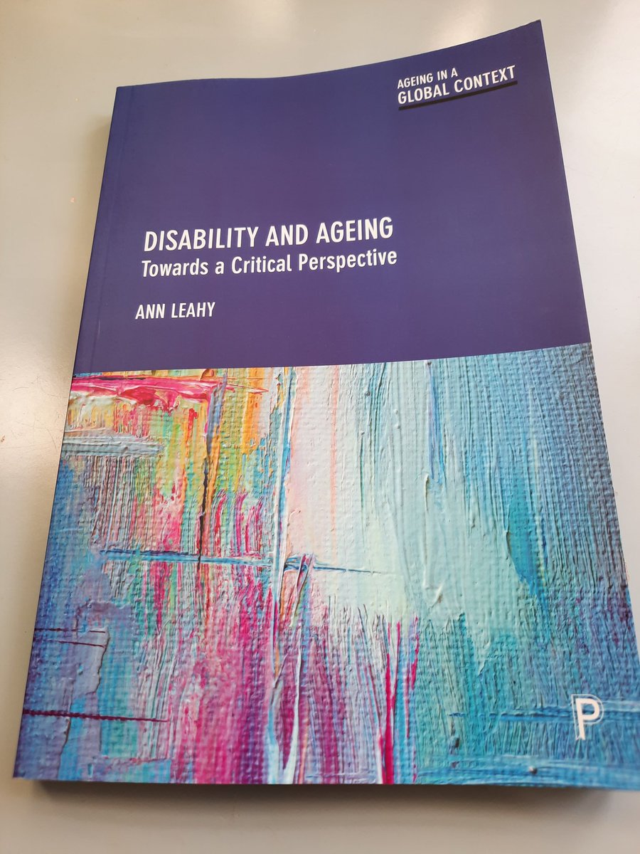 If you're interested in #gerontology and/or #DisabilityStudies & have somehow failed to reward your hard work during 2022 with a suitable Christmas present, hurry over to the @policypress website & treat yourself to 'Disability & Ageing' by @ALeahyResearch. Now in #paperback 📚