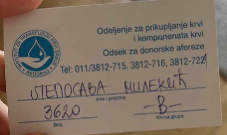 Ako je neko u mogućnosti,..., za meni jako dragu osobu !? 💪❤️
