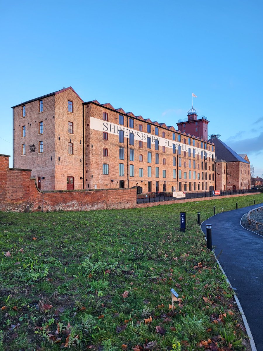 PitchfordEstate's tweet photo. Enjoying a coffee in Shrewsbury Flax Mill. The world's first iron framed building and recently restored @HistoricEngland #industrialheritage #Shropshire https://t.co/YSor2LZ48K