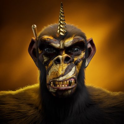 Luckiest mint ever, managed to pull this 1/1 Boss #Wape from <a href="/WilderBeastsNFT/">Wilder Beasts</a> 🔥 

Love the golden weed, the details and eyes! 

High quality stuff can’t wait for the game <a href="/WilderWorld/">Wilder World</a> 

Get ready future is here in #Wiami 🚀🚀🚀

#NewProfilePic #WilderWorld #NFT #Metaverseproject