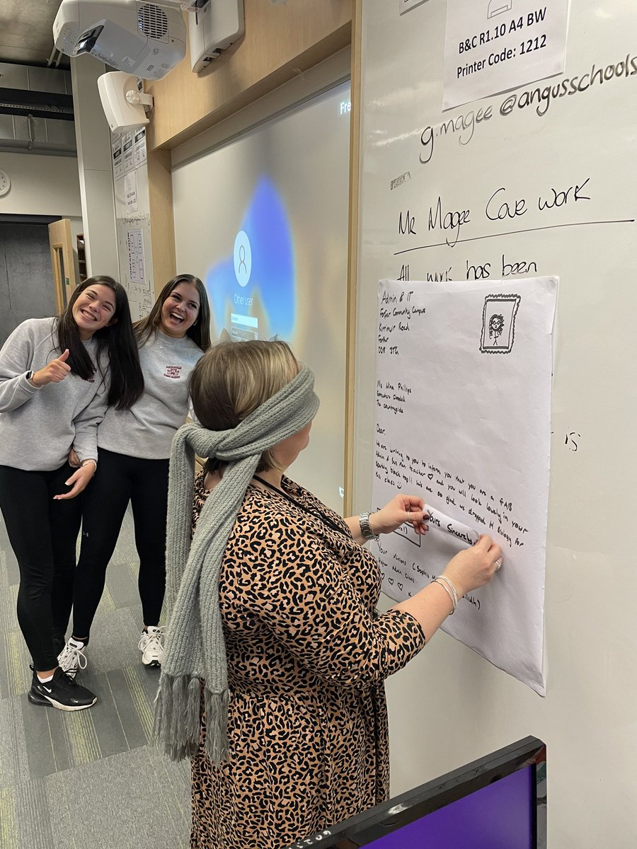 ForDigitalLead1's tweet image. Higher &amp;amp; N5 Admin revision games to round off the term - pin the tail on the email with Mr Martin &amp;amp; Mrs Taylor joining in! @ForAcadBusComp @ForAcad