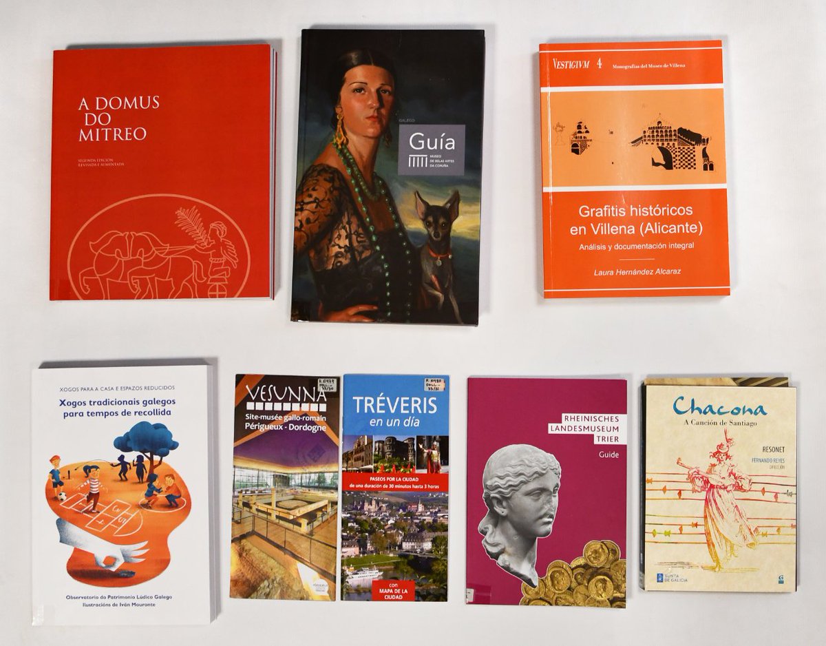 Novos ingresos na biblioteca do #MuseoCastroViladonga
#50AnosCastroViladonga #patrimoniocultural #arqueoloxía #xogo #chacona
Consulta en sala todos os días e/ou no catálogo
catalogo-rbgalicia.xunta.gal/cgi-bin/koha/o…