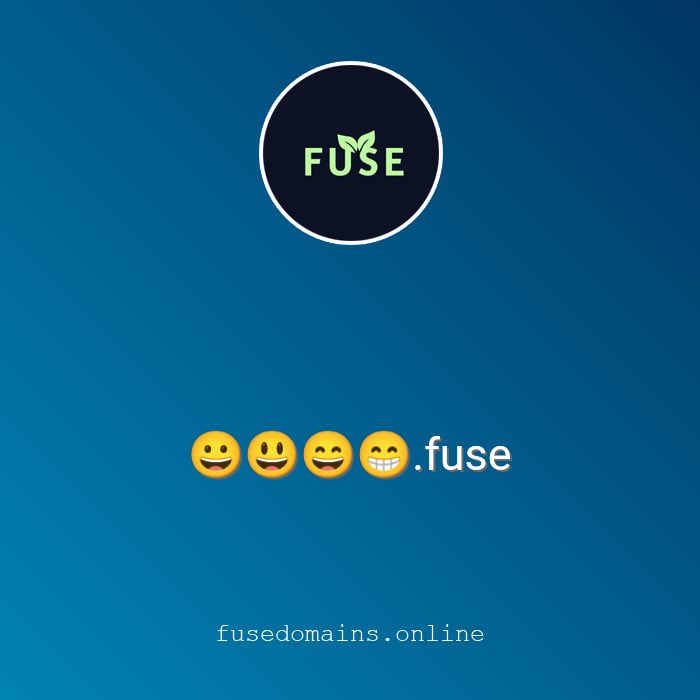 fusedomains's tweet photo. 🔥Emoji domains has launched🔥
😘 It's great that you can use emojis in the #fusedomains. Hurry up to choose the most unique .fuse domain name⚡️

✅Mint now: https://t.co/1pRr7ksSIw

@Fuse_network #Fusenetwork #Fuse #web3domains https://t.co/9Nburgl809