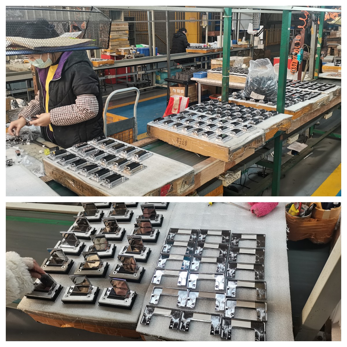 Zimmor_hardware's tweet photo. Today the workers are assembling shower hinges with decorative cover. https://t.co/ePE3MYzf25
