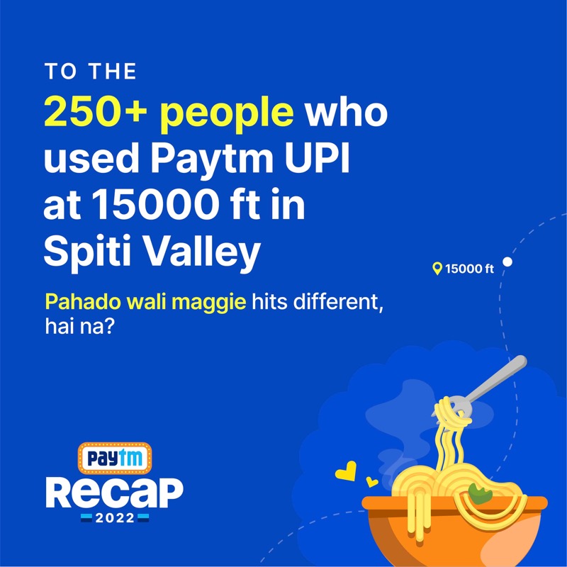 Paytm's tweet photo. 🏆 tussi great ho 🏆 

#PaytmRecap2022 #PaytmSeUPI