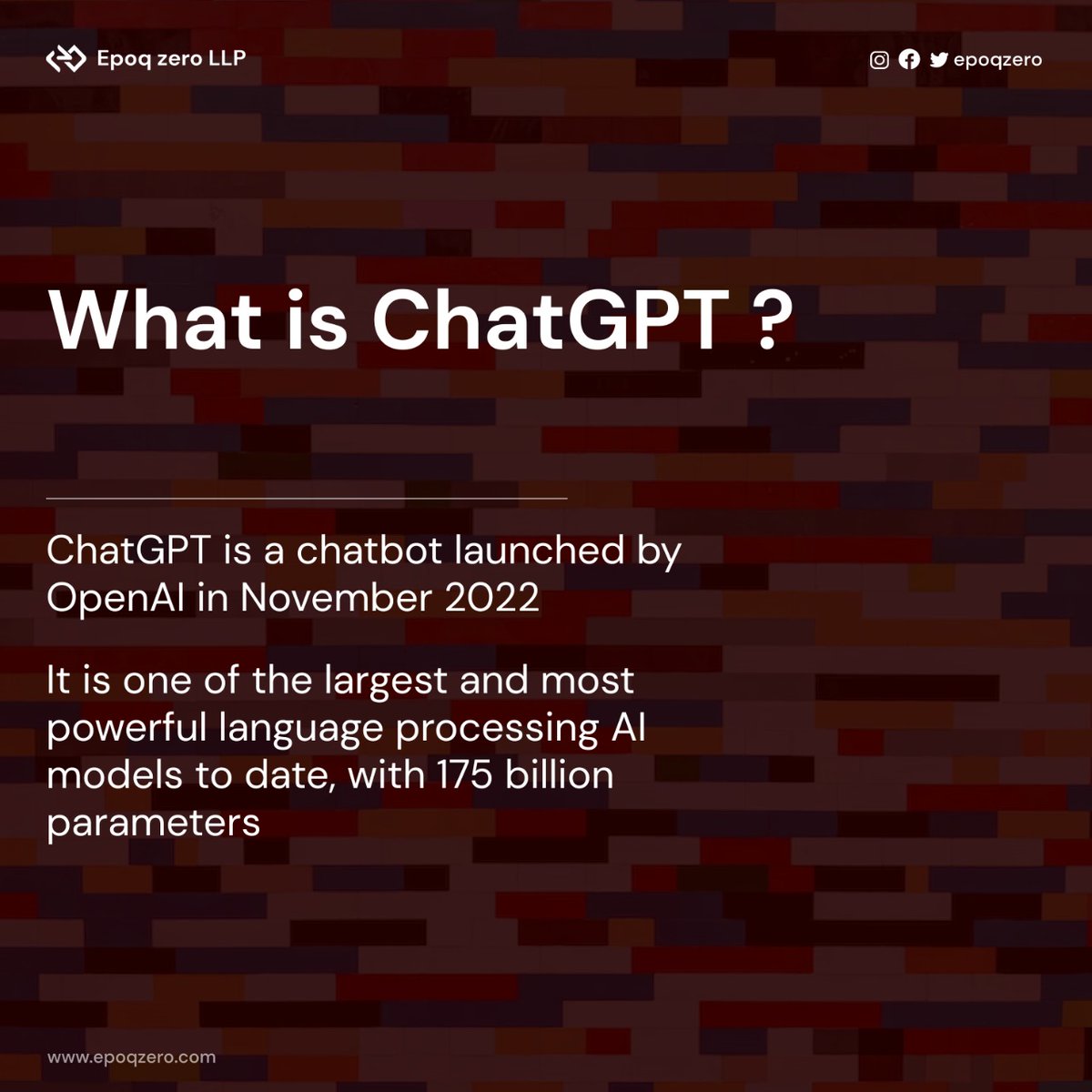 epoqzero's tweet photo. There's a new AI bot in town: ChatGPT, and even if you're not into artificial intelligence, you'd better pay attention.

#chatgpt #ai https://t.co/Uga83RQuIe