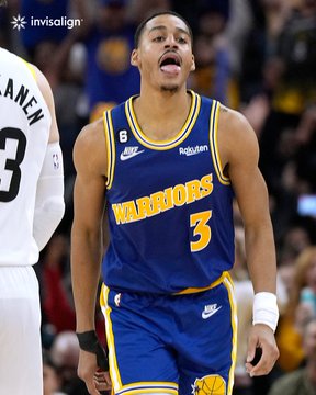 jordan poole tongue out