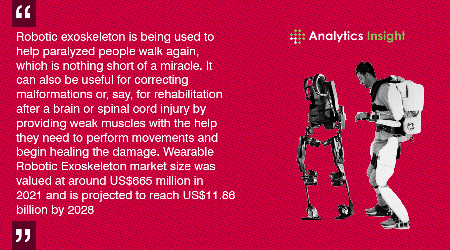 analyticsinme's tweet image. 𝗤𝘂𝗼𝘁𝗲 𝗼𝗳 𝘁𝗵𝗲 𝗗𝗮𝘆!!
bit.ly/3vsPQNm
#RoboticExoskeleton #Robots #Robotics #ParalyzedPeople #WearableRoboticExoskeleton #AI #AINews #AnalyticsInsight #AnalyticsInsightMagazine