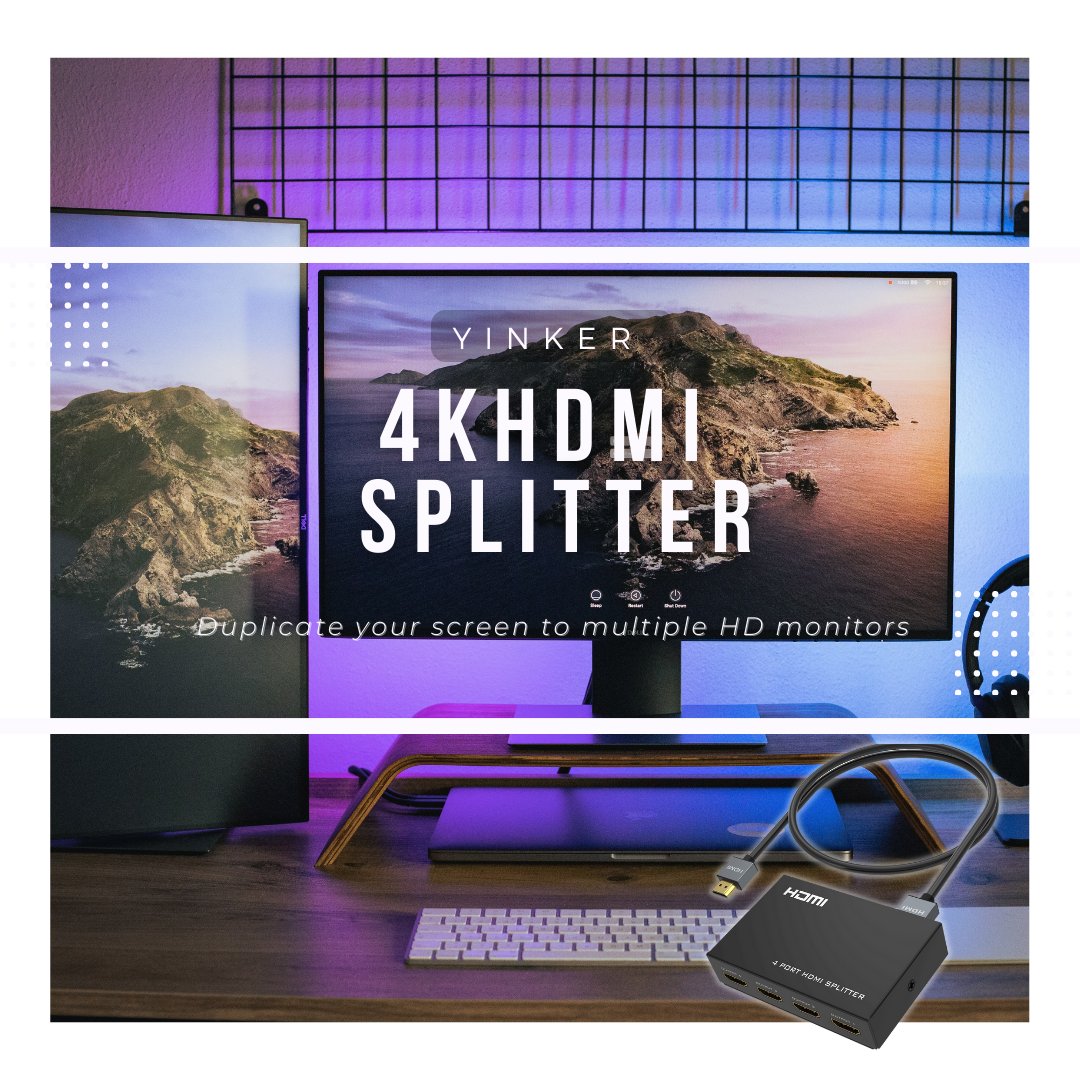Yinker10's tweet photo. Yinker 4K HDMI Splitter❄️
Mirror your screen to 4 HD monitors
❄️❄️❄️❄️❄��❄️❄️❄️❄️❄️❄️❄️❄️❄️❄️❄️❄️
🔗 https://t.co/NMP4CtezXq
❄️
#electronics #isetups #hdmı #PCs #techno #desktopsetup #hdmisplitter #workspace #techsetup #gamingpc https://t.co/joGFBafRei