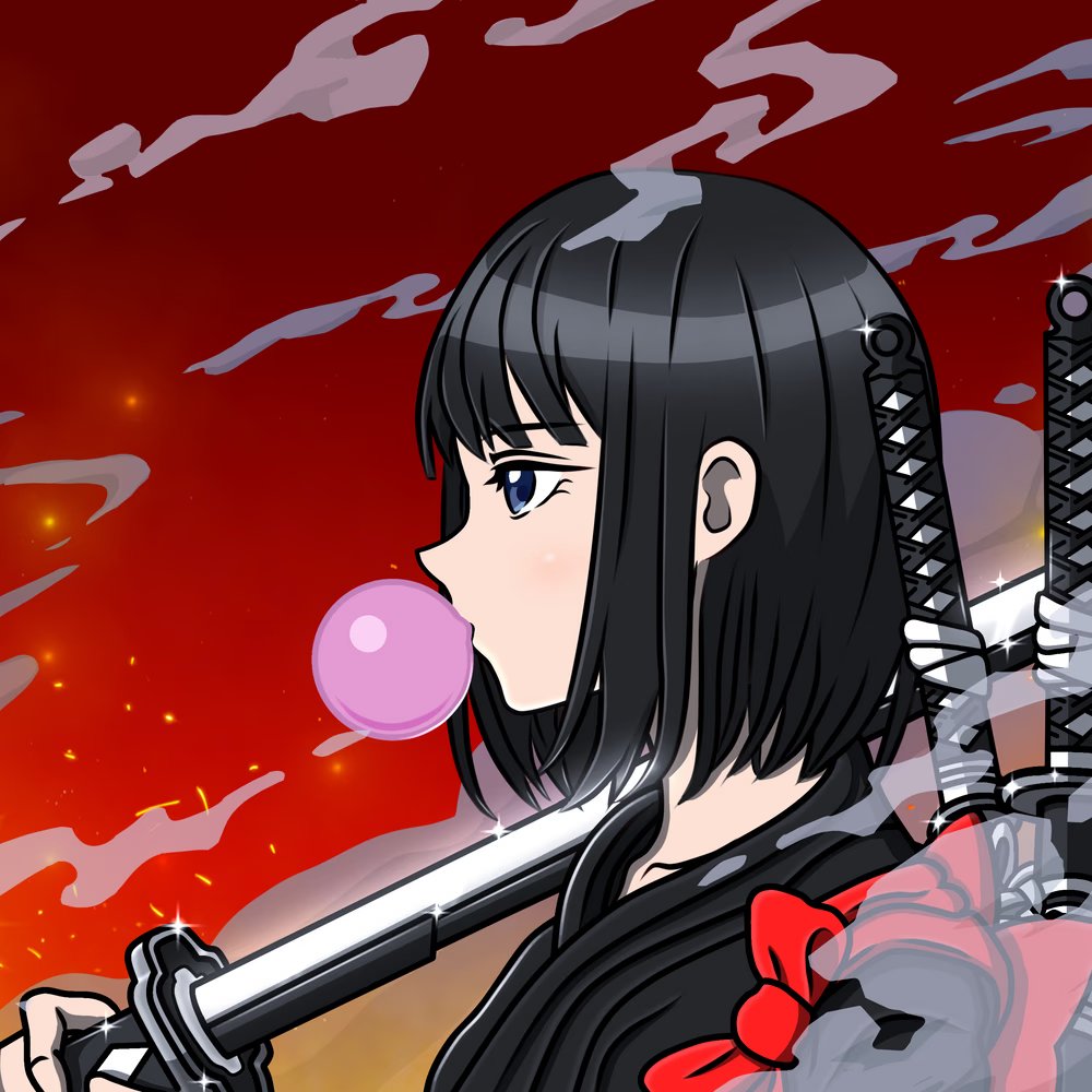 Bubblegum Beauties from the @aoichii_nft collection.