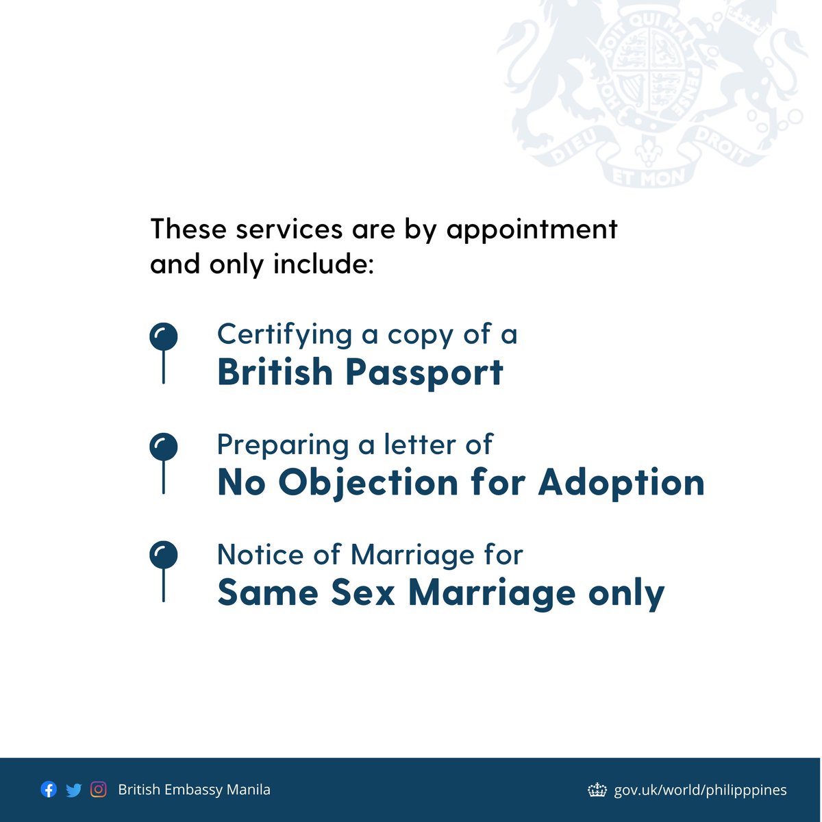 #DidUKnow that we provide notarial and documentary services for British nationals in the 🇵🇭? 

More ➡️ gov.uk/guidance/notar…
 
For enquiries or emergency assistance:
📞 Our 24/7 hotline: +62 (02) 8858 2200
💻 Our web form: gov.uk/contact-consul…

#ConsularThursdays