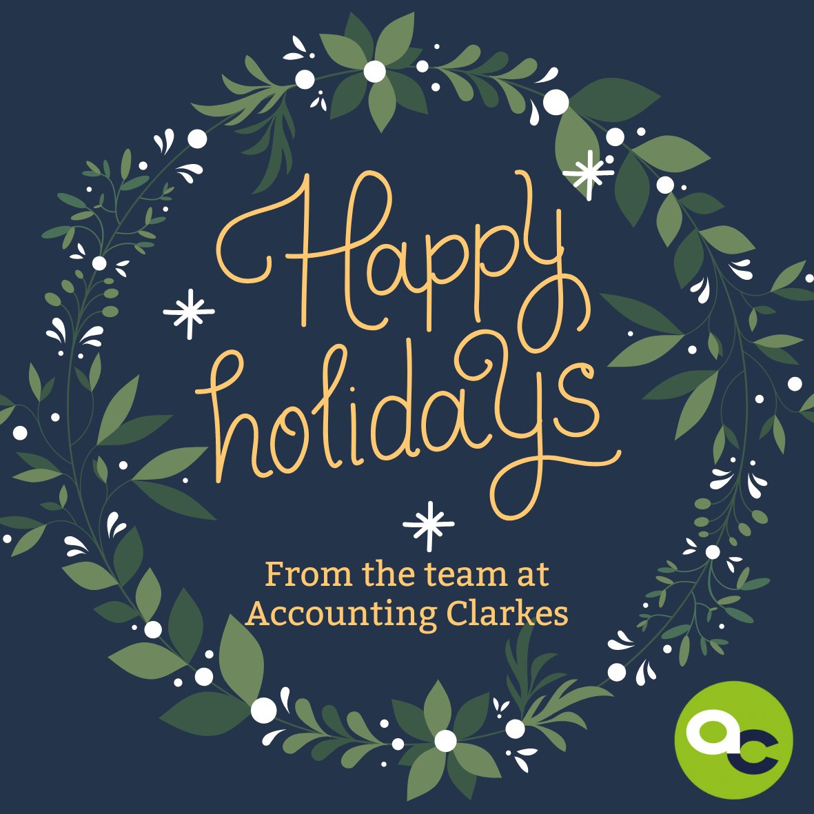 Wishing everyone a happy and healthy holiday!