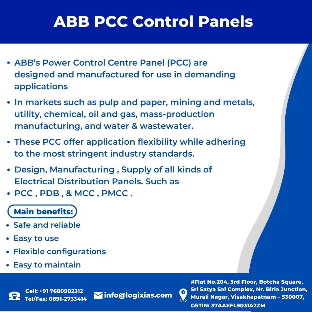 logixias's tweet photo. PCC designs now with Single or Multiple Incomers, Bus couples with proper interlocking.
For info visit us:  https://t.co/ttBQFUeG0J
Call Us: 7680902312.

#Logix #industrialautomationsolution #vizag #automation #abbpcccontrolpanels #controlpanels   #pccdesign #ABBAuthorizedDealers https://t.co/F5eTNU4Vg2