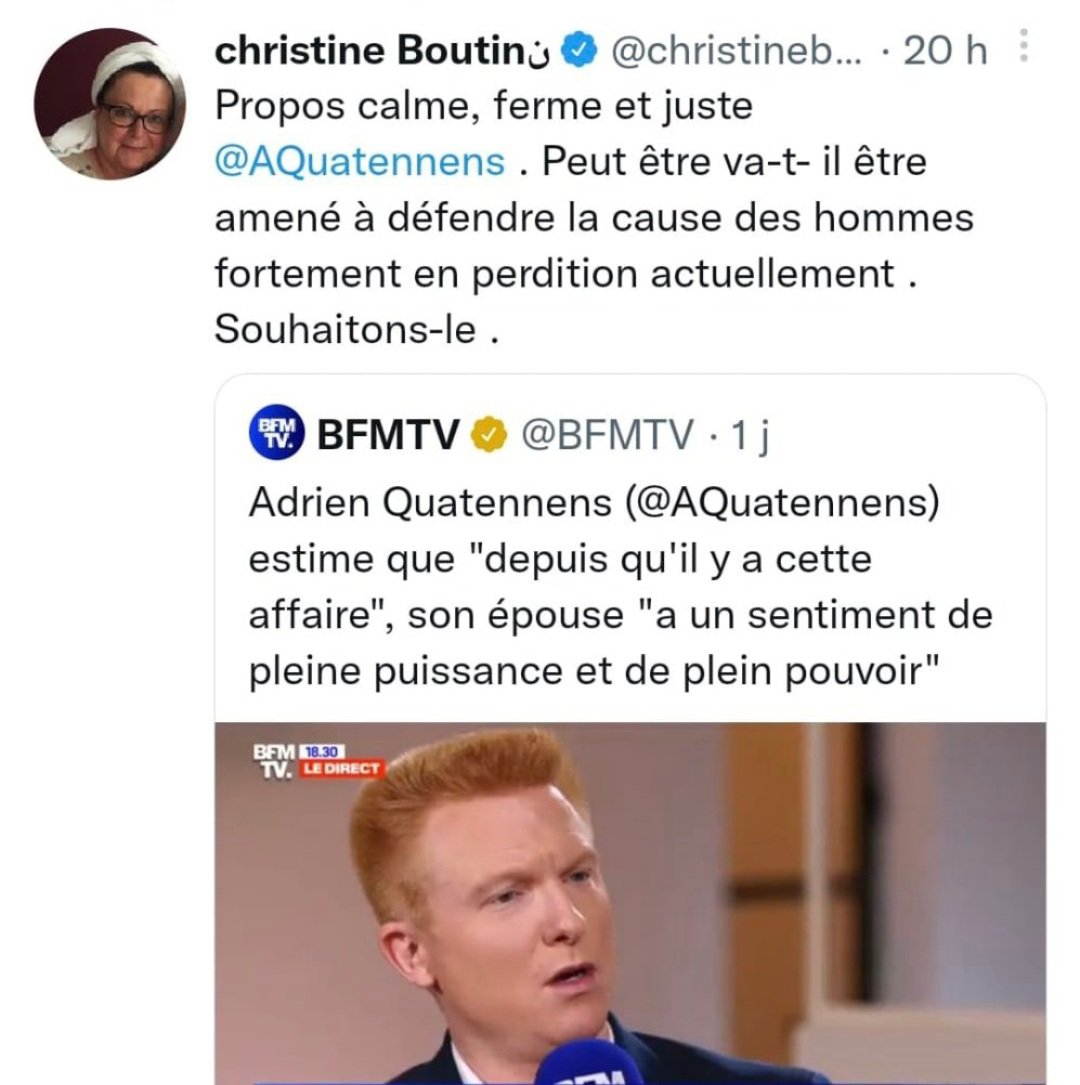 andreeblanche's tweet photo. Le coup de grâce. Quatennens soutenu par la mère  Boutin.🤣🤣🤣🤣🤣🤣🤣🤣🤣 https://t.co/33rljCJ6Kg
