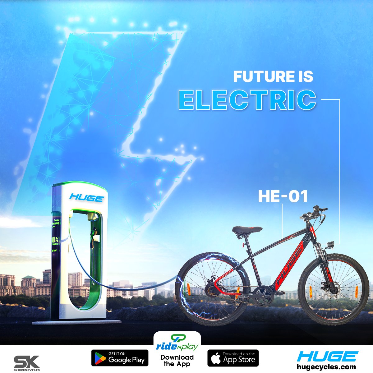 huge_electric's tweet photo. Speed up your life with HUGE e-bike. ⚡🚴 
.
.
Download the "Ride N Play" app and enjoy the amazing features of this app.
For Android:- https://t.co/UwaH7EEona
For IOS - https://t.co/hU1VJHDxzR
... https://t.co/zugN5IHgwa