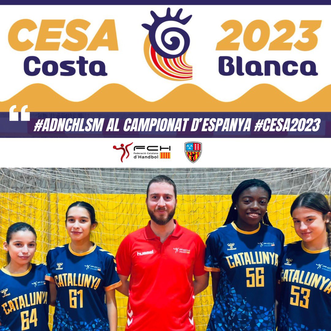 CHSalleMontcada's tweet photo. #ADN #CHLSM en el Campionat d'Espanya de Seleccions Autonòmiques 2023 #CESACostaBlanca2023 @cesabm2023 @fedcathandbol que se celebrarà a la Comunitat Valenciana, Costa Blanca del 3 al 8 de gener.
Club Handbol La Salle Montcada
🔴⚪
#ADNCHLSM #ResEnsPararà #CESABM2023 https://t.co/v21C8w3c75