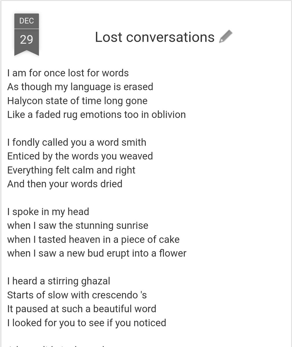 Coffeehudigi's tweet photo. #Decemberpoems #Imagery #Lostconversations https://t.co/k8q8HVZwZZ