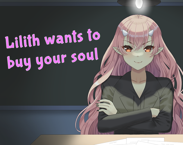 PyonPlatinum's tweet photo. We've released our first visual novel project, "Lilith Wants to Buy Your Soul" free here on Itch! 

Take a personality test with a demon that is *definitely* *absolutely* NOT a tsundere in this meta vn.

She's waiting for you in the replies😄

#vndev 
#gamedev 
#visualnovel https://t.co/deRYRkhXBO