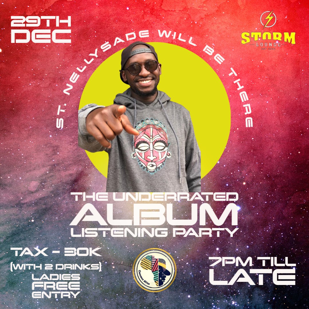 St_Nellysade's tweet photo. Catch me tonight repping at the #underrated  @clansmenugg album listening Party live at Storm in Ntinda, Semawata road. Twegweko muLo https://t.co/0iuvRjIfkR