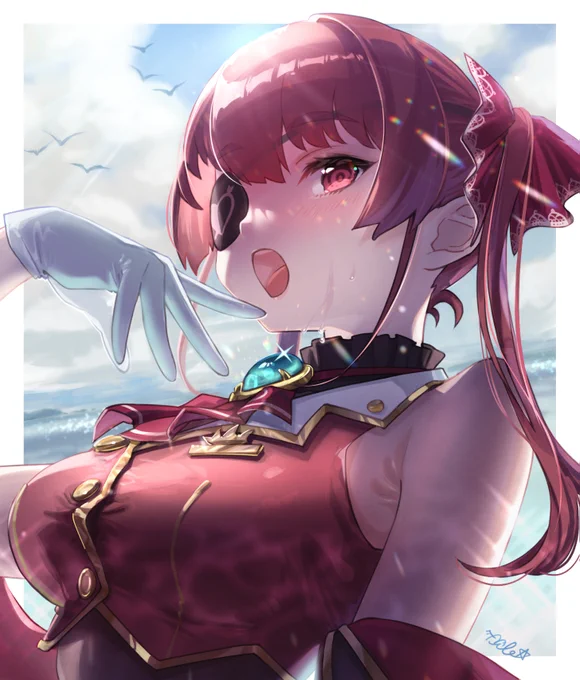#今年も残りわずかなので今年一番伸びた絵を貼るマリン船長でしたねぇ 