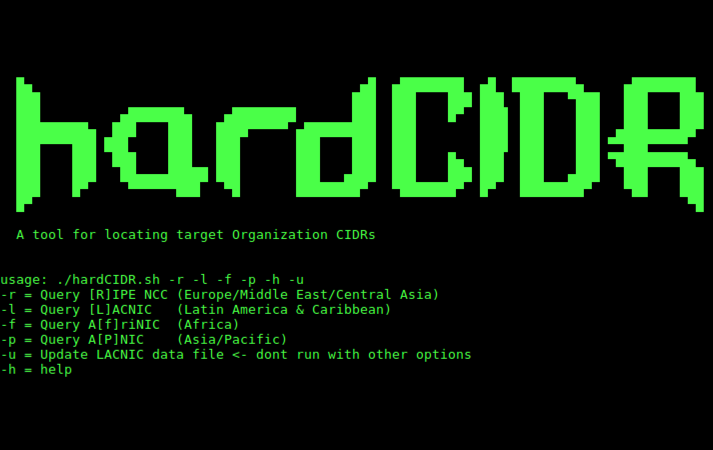 New Post: HardCIDR – Network CIDR and Range Discovery Tool - darknet.org.uk/2022/12/hardci… #networkhacking #cybersecurity