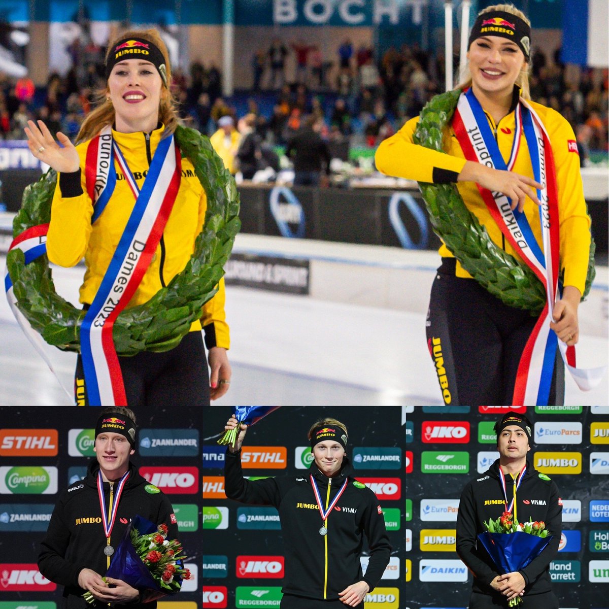 Het was een geslaagd NK sprint/allround met als uitschieters @antoinette0604 en Jutta Leerdam. Daarnaast pakten Beau Snellink en Merijn Scheperkamp zilver en was er brons voor Kai Verbij. Maar het meest trots ben ik nog wel op de 19 PR’s voor onze ploeg én de 3 baanrecords.