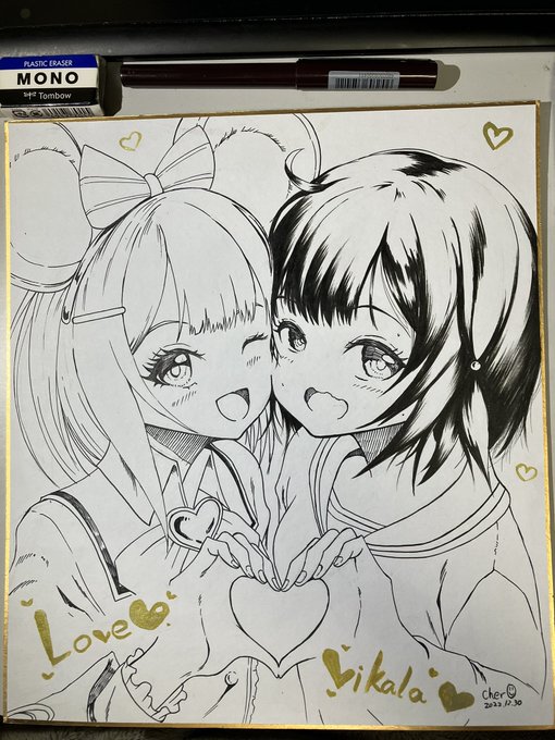 色紙描きました。
当日展示します。配布はどうするか考えます。 