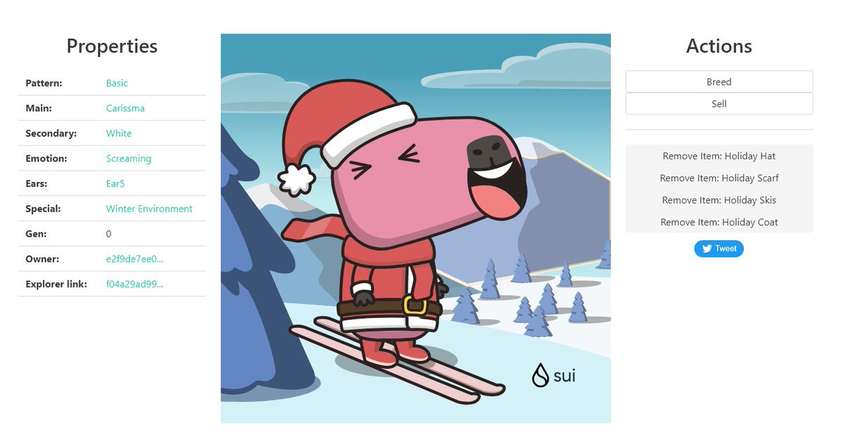 🎁 I just unboxed my Sui Holiday Capy! ❄️
Create your own Capy here:  capy.art #CapyHolidays