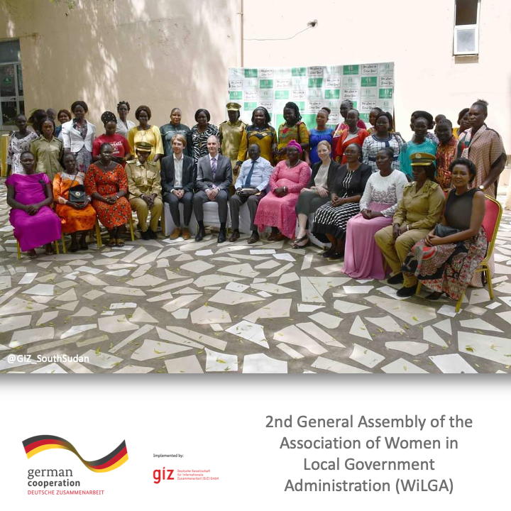 GIZ_SouthSudan's tweet photo. Strengthening women's #participation in #SouthSudan:

Members of the Association of Women in Local Government Administration (WiLGA) gathered for their 2nd General Assembly to promote progress towards #EqualOpportunities for #women in local government administration.

#SSOT https://t.co/cGv8iTtZkR